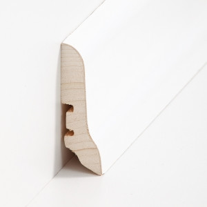 S�dbrock Sockelleisten Holzkern Esche wei� lackiert...