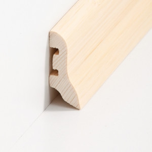 Sdbrock Sockelleisten Holzkern Bambus hell lackiert Holz-Fussleiste,, 4,23