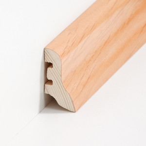 S�dbrock Sockelleisten Holzkern Nussbaum lackiert...