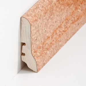 S�dbrock Sockelleisten Holzkern Kork schlicht Fussleiste, Holzkern, Kork ummantelt, lackiert sbs226051