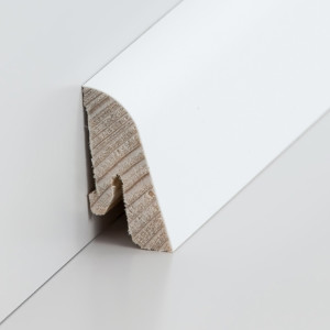 S�dbrock Sockelleisten Holzkern deckend Wei�...