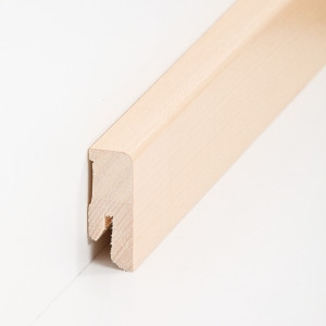 S�dbrock Sockelleisten Holzkern Ahorn lackiert...