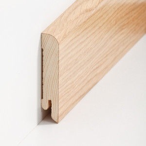 Sdbrock Sockelleisten Holzkern Eiche lackiert...