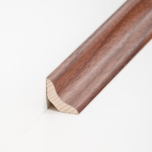 S�dbrock Sockelleisten Holzkern Nussbaum lackiert...