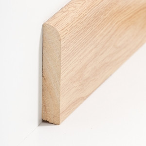 Sdbrock Sockelleisten Holzkern Eiche Holz-Fussleiste,...