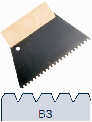 zs1206824 Profilor Werkzeuge Zahnspachtel B3