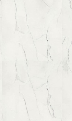 Wineo 1500 Stone XL Purline PUR Bioboden White Marble Fliesen zum Verkleben