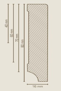 sbs32116600 S�dbrock Sockelleisten Massivholz Kiefer roh...