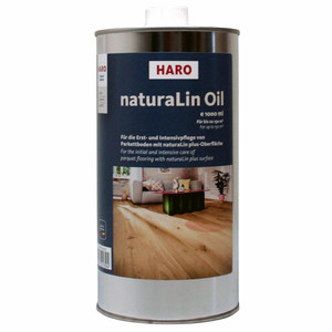w412577 Haro Bodenpflege Parkett-Pflege naturaLin Oil Erst- und Intensivpflege