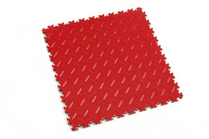 Profilor Industrie PVC Klick-Fliesen Rosso red...