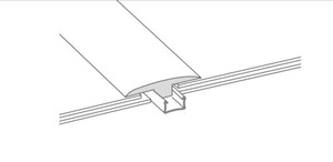 Tarkett Profile Dekor passend zu bestelltem Boden (lieferbar in Verbindung mit Tarkett Bodenbelag) bergangsprofil