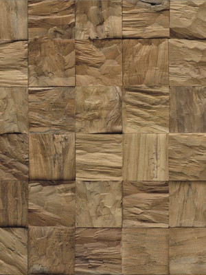 HWZ INDO TEAK DIAMONDWOOD Cube Nature Edelholz Wandverkleidung wIODWETC92N