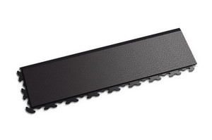 Profilor Auffahrt - Kante Black , verdeckt Invisible Variante B oben, passend zu Profilor PVC Klick-Fliesen Invisible Eco