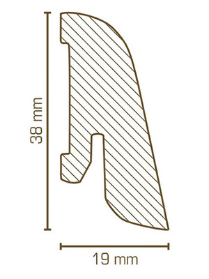 wsbs19.38.36 Sdbrock Sockelleisten Holzkern Eiche...