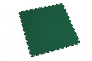 Profilor Industrie Ultra PVC Klick-Fliesen Green Leder/glatt, Bodenbelag für Fitnessstudio/Werkstatt Lager und Garage